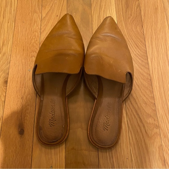 Madewell Gemma Leather Mules Size 7.5 - Picture 1 of 4